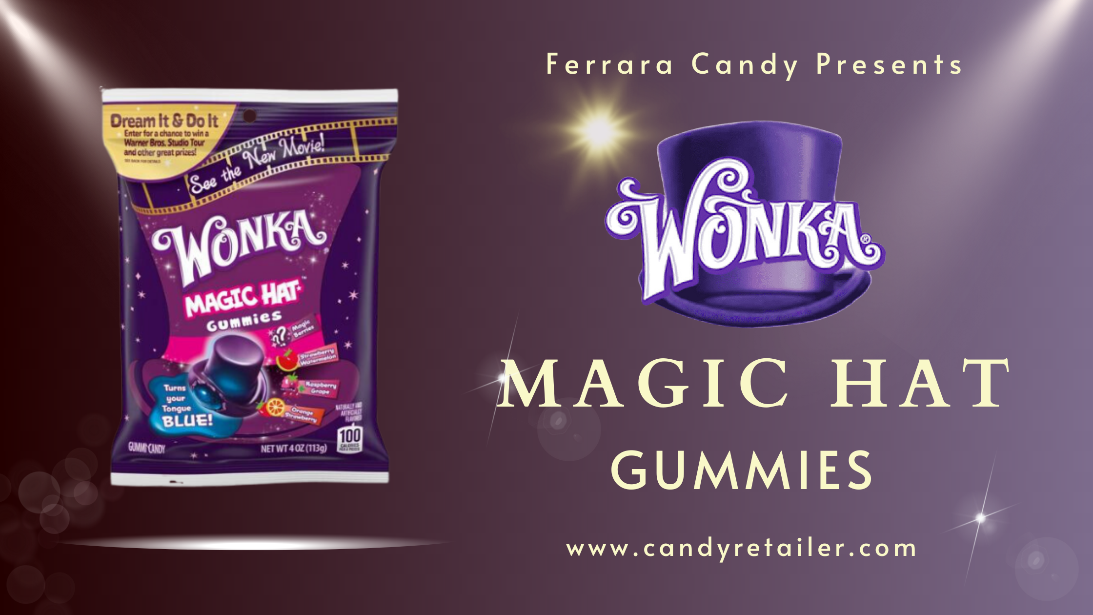 Ferrara Candy Presents Wonka Magic Hat Gummies