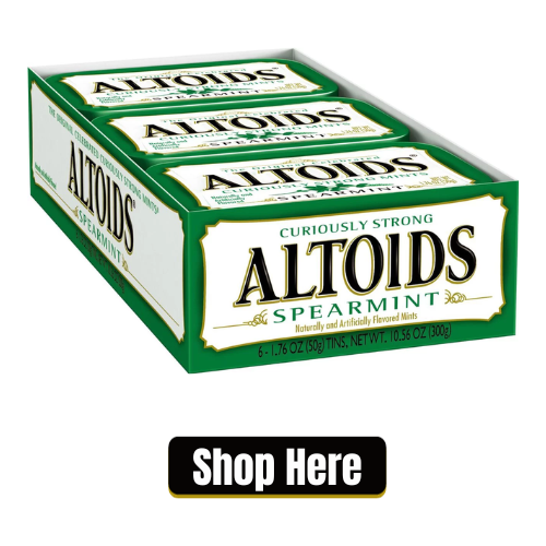 Altoids Curiously Strong Mints Cinnamon 1.76 Oz Pack Of 12 Tins