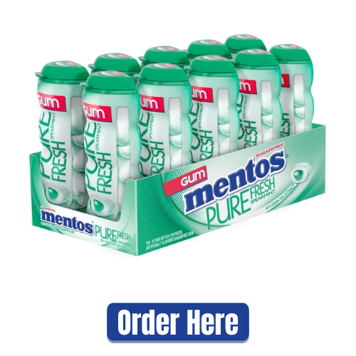 MENTOS GUM PURE FRESH ASSORTED FLAVOURS BOTTLES SUGAR FREE CHEWING GUM  Original