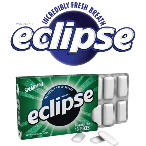 Eclipse Wintergreen Gum - 8 / Box - Candy Favorites