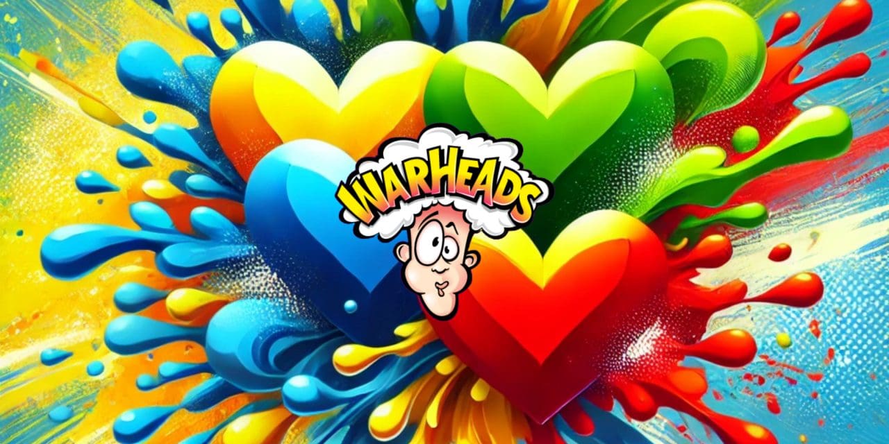 Discover the New Warheads Sour Conversation Hearts