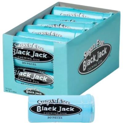 Black Jack Sugar-Free Chewing Gum - Candy Retailer Black Jack SugarFree Chewing Gum