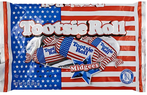 Tootsie Roll Flag Midgees - Candy Retailer Tootsie Roll Flag Midgees