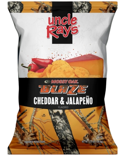 Uncle Rays Mossy Oak Blaze Cheddar Jalapeño - Candy Retailer Uncle Rays Mossy Oak Blaze Cheddar Jalapeño