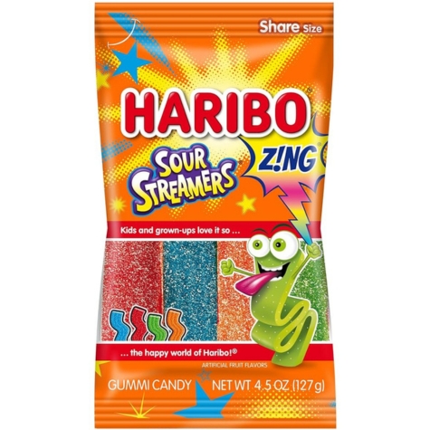 Haribo Zing Sour Streamers - Candy Retailer Haribo Zing Sour Streamers
