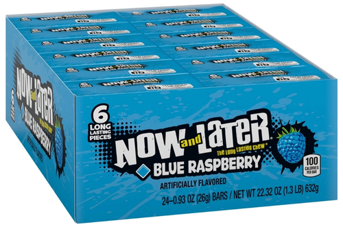 Now and Later Blue Raspberry - Candy Retailer Now and Later Blue Raspberry
