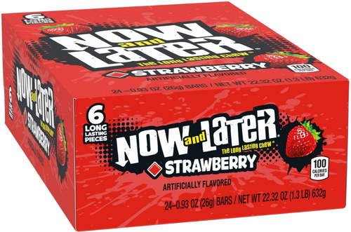 Now and Later Strawberry - Candy Retailer Now and Later Strawberry