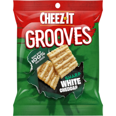 Cheez-It Grooves Sharp White Cheddar