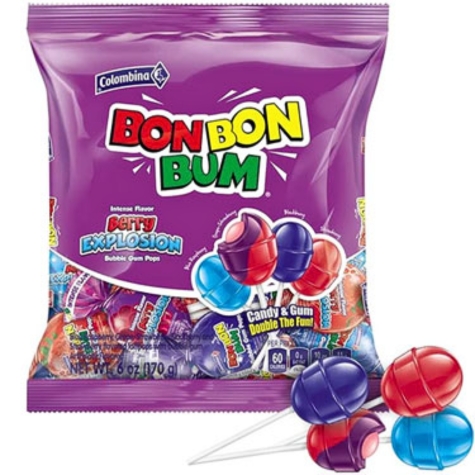 Colombina Berry Explosion Bon Bon Bums