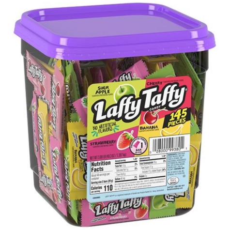 Laffy Taffy Mini Assorted 145ct Tub - Candy Retailer Laffy Taffy Mini Assorted ct Tub