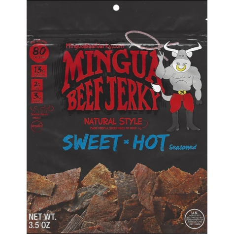 Mingua Sweet-Hot Beef Jerky