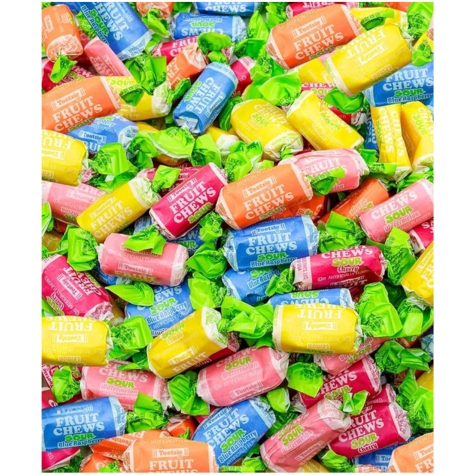 Tootsie Roll Fruit Chews Sour Assorted 1lb - Candy Retailer Tootsie Roll Fruit Chews Sour Assorted lb