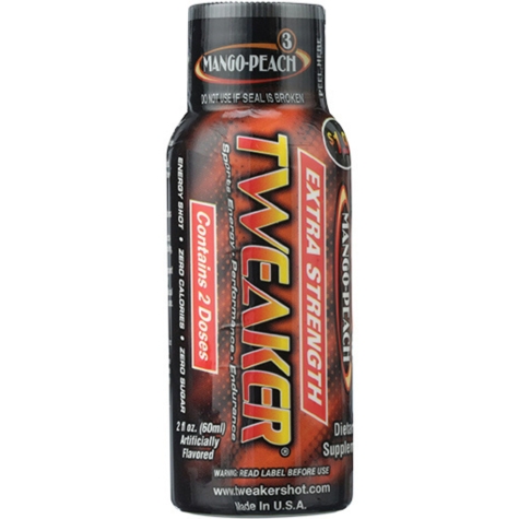 Tweaker Extra Strength Mango Peach Energy Shots 