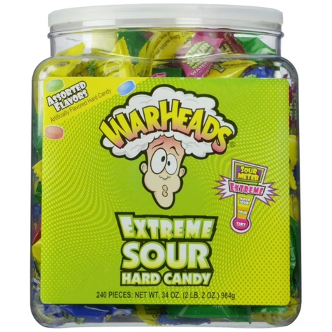 Warheads Changemaker Assorted Candy 240ct Tub - Candy Retailer Warheads Changemaker Assorted Candy ct Tub