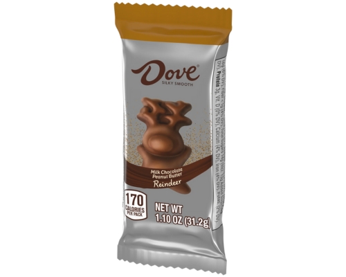 Dove Christmas Peanut Butter Reindeer - Candy Retailer Dove Christmas Peanut Butter Reindeer