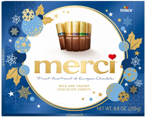 Merci Milk Chocolate Ornaments - Candy Retailer Merci Milk Chocolate Ornaments