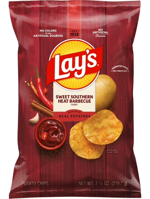Lays Sweet Southern Heat Barbecue Chips