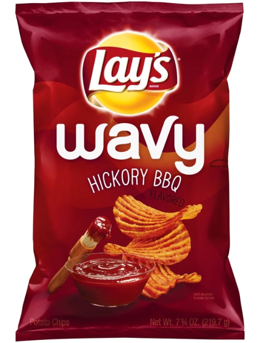 Lays Wavy Hickory BBQ Potato Chips