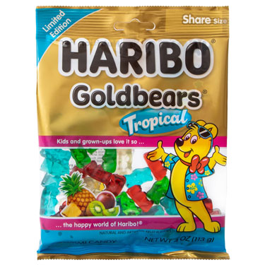 Haribo Goldbears Tropical 4oz Bag
