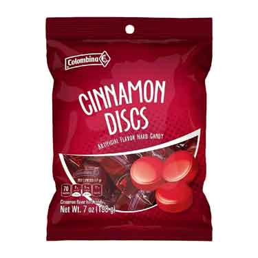 Colombina Cinnamon Discs 7oz Bag