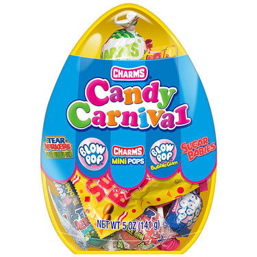 Charms Easter Candy Carnival Filled Jumbo Egg 5oz Egg