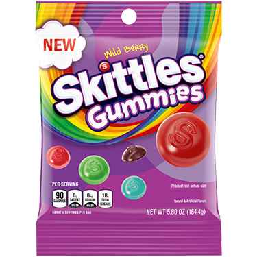 Skittles Gummies Wild Berry 5.8oz Bag Expires January 1st 2025