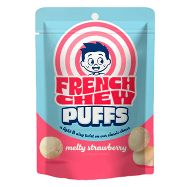 French Chew Puffs Strawberry 1.5oz Bag