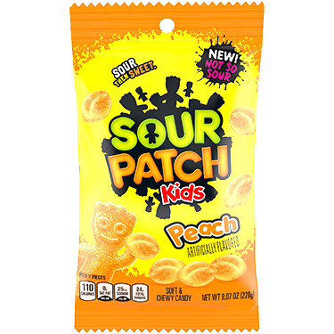 Sour Patch Kids Peach 8.07oz Bag Expires October 21st 2025