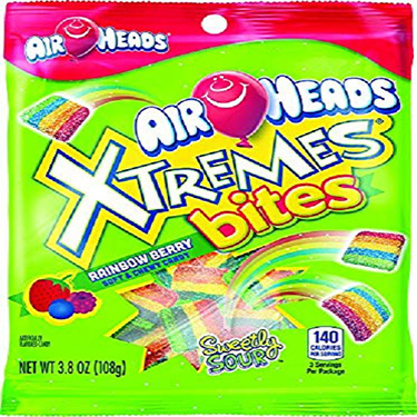 Airheads Xtreme Sourful 3.8oz Bag Expires August 1st 2025