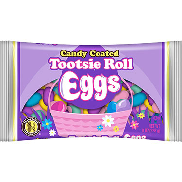 Tootsie Roll Eggs Unwrapped 8 oz Bag