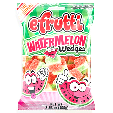 Efrutti Gummi Watermelon Wedges 3.5oz Bag Expires March 31st 2025