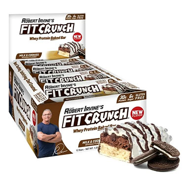 Fit Crunch Milk and Cookies Protein Bars 12ct Box Expires April 9th 2025