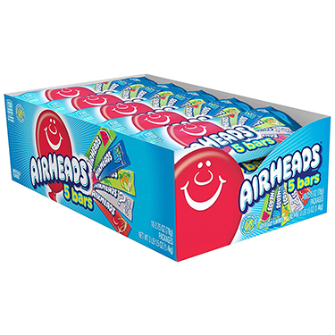 Airheads 5 Bars Assorted Variety Pack 18ct Box