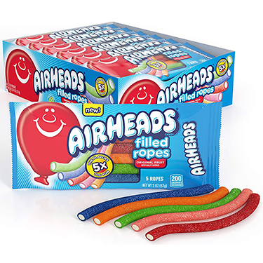Airheads Filled Ropes Original Fruit 18ct Box