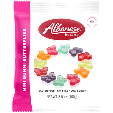 Albanese Mini Gummi Butterflies 3.5oz Bag