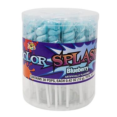 Alberts Color Splash Pops Baby Blue Raspberry 30ct Tub