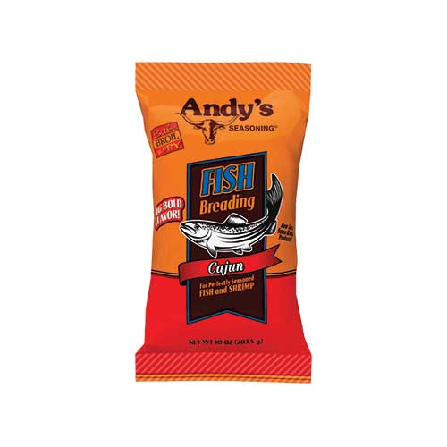 Andys Seasoning Cajun Fish Breading 10oz Bag