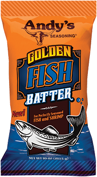 Andys Seasoning Golden Fish Breading 10oz Bag