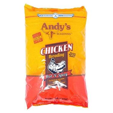 Andys Seasoning Hot n Spicy Chicken Breading 5lb Bag