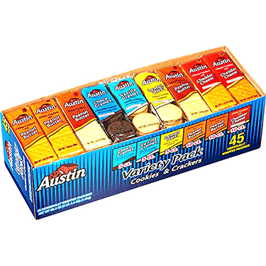 Austin Variety Pack Cookies and Crackers 45ct