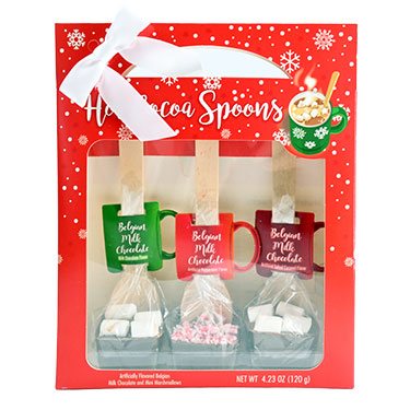 Belgian Milk Chocolate Hot Cocoa Spoons 3pk