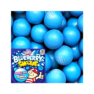 Dubble Bubble Blueberry Smoothie Gumballs 1lb