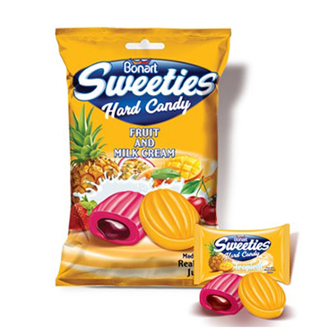 Bonart Sweeties Fruit N Milk Cream Hard Candy 3.5oz Bag