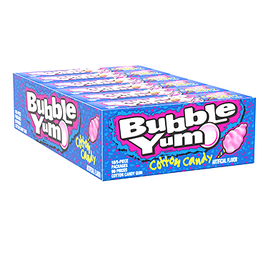 Bubble Yum Cotton Candy 18 Packs of 5