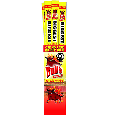 Bulls Biggest Original Snack Sticks No Pork 24ct Box