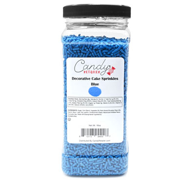 Candy Retailer Decorative Cake Sprinkles Blue 16oz