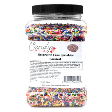 Candy Retailer Decorative Cake Sprinkles Carnival 32oz