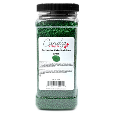 Candy Retailer Decorative Cake Sprinkles Green 16oz