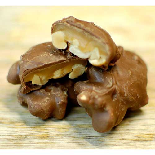 Milk Chocolate Caramel Peanut Clusters 1 lb.