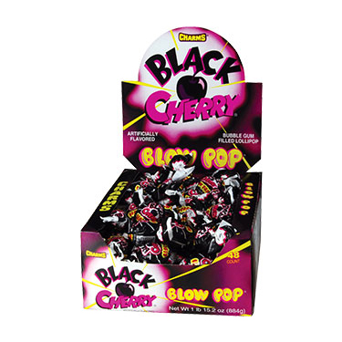 Charms Blow Pop Black Cherry 48ct Box